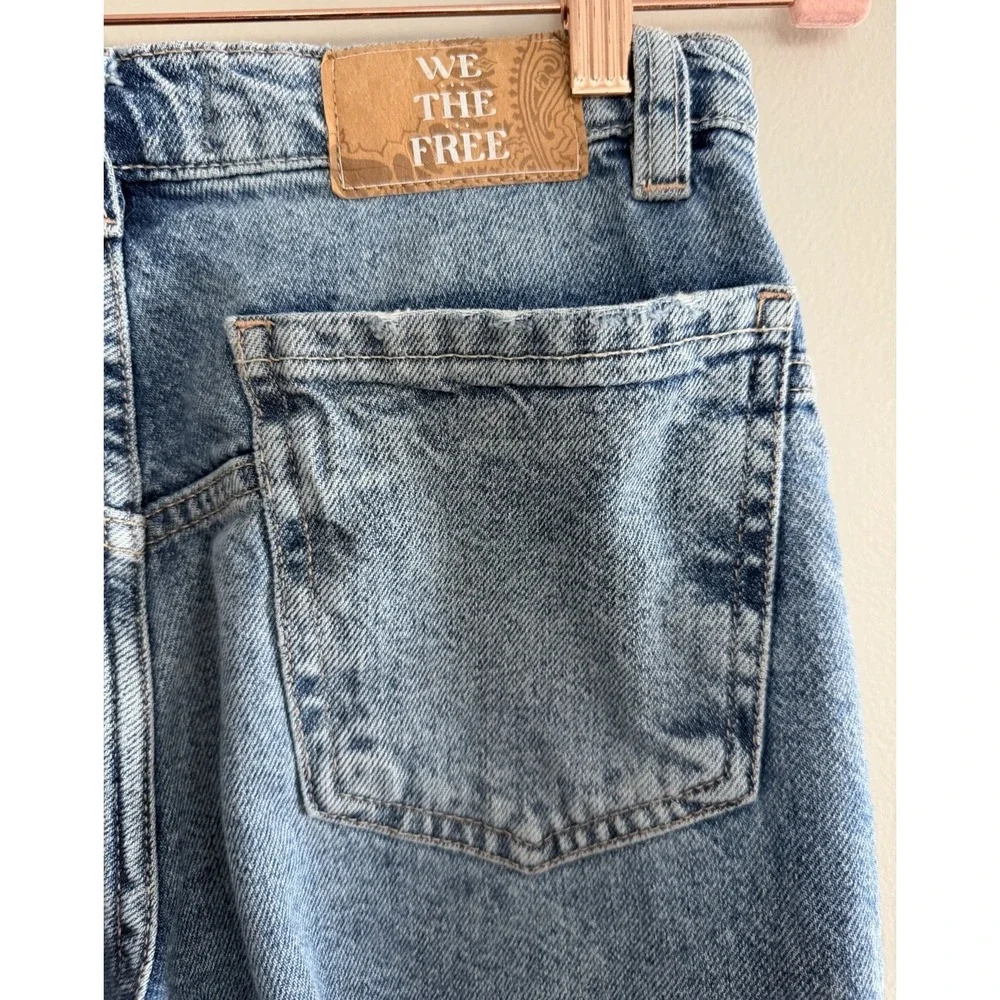 Free People We The Free Tinsley Baggy High Rise Straight Leg Jeans Women's 24
